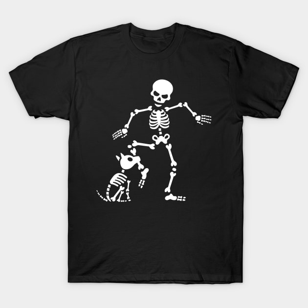 Dog like bones skeleton T-Shirt by LaundryFactory